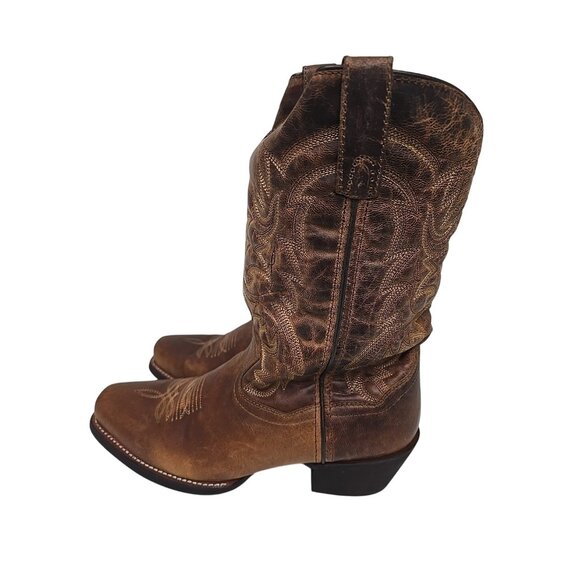 Laredo Men's 68442 Brown BRYCE Cowboy Western Boot Brown Size 9D - Picture 4 of 7